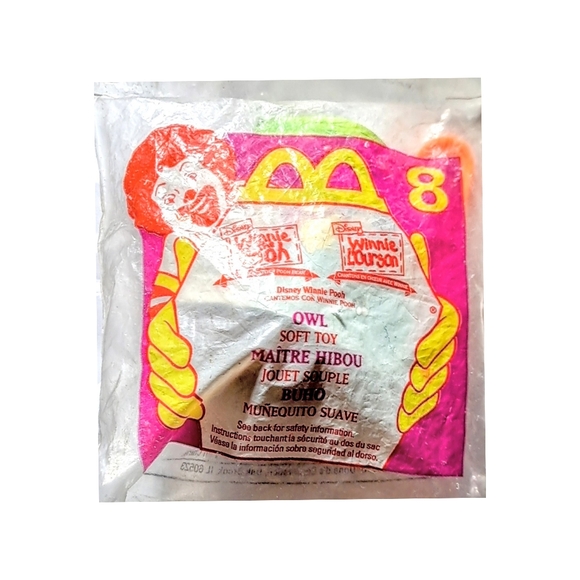 🎄10/$20. McDonald's Happy Meal Toy - Owl Soft Toy #8 - Picture 1 of 2